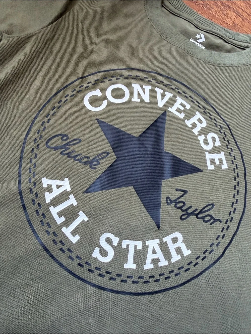 Converse Kids Olive Graphic All Star Tee